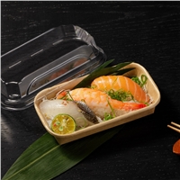 Hot selling kraft paper sushi container food grade take away sushi box portable sushi food container